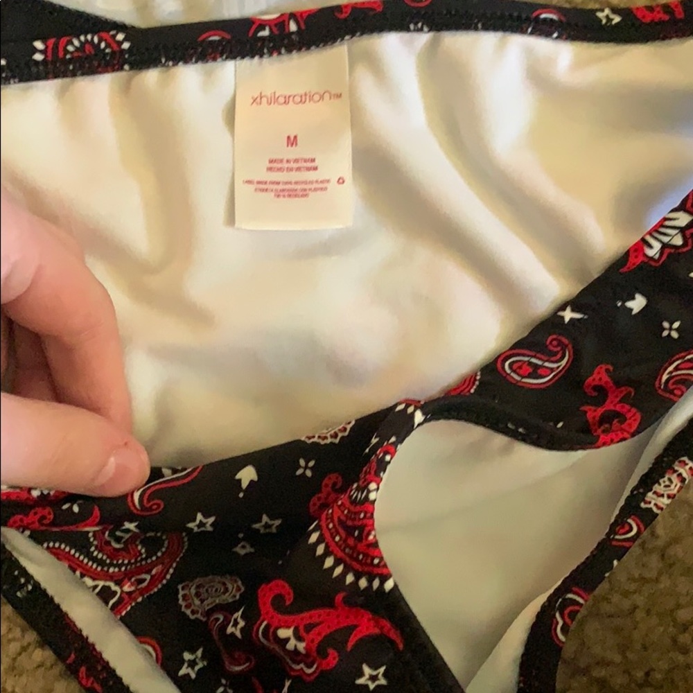 Red bandanna bathing suit - Picture 2 of 3